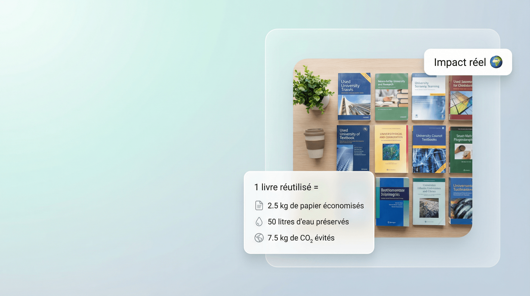 Impact environnemental d'un livre réutilisé